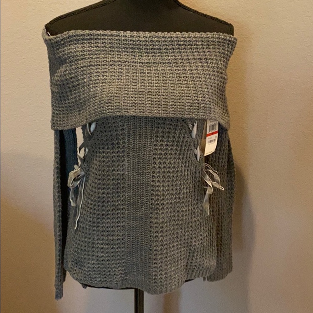 NWT...OhMg Off the Shoulder Sweater